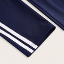 Pantalones Elasticos Skinny Con Rayas En Los Lados Y Detalle De Nudo En La Cintura Para Mujeres