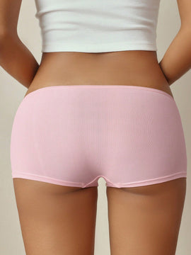 CoupledUp 3 Piezas Panties Tipo Short Solidos Con Botones En La Parte Delantera