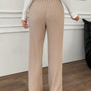 Pantalones acanalados de moda para mujer