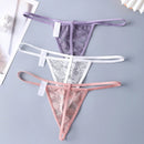 3 Piezas Lenceria De Tanga De Encaje Para Damas