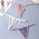 3 Piezas Lenceria De Tanga De Encaje Para Damas