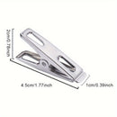 1/3/5/20/40 piezas de pinzas de ropa de acero inoxidable, clips Sanll duraderos y versátiles, pinzas de ropa resistentes, clips metálicos, ideales para ropa, calcetines, sellado de alimentos y fotos, pinzas multiusos y prácticas