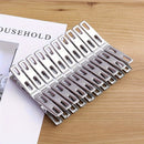 1/3/5/20/40 piezas de pinzas de ropa de acero inoxidable, clips Sanll duraderos y versátiles, pinzas de ropa resistentes, clips metálicos, ideales para ropa, calcetines, sellado de alimentos y fotos, pinzas multiusos y prácticas