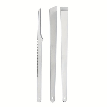 3 piezas de acero inoxidable Juego de pedicura, cuchillos de cuidado de pies sin fragancia para eliminación de piel muerta y callos, manual, no requiere batería