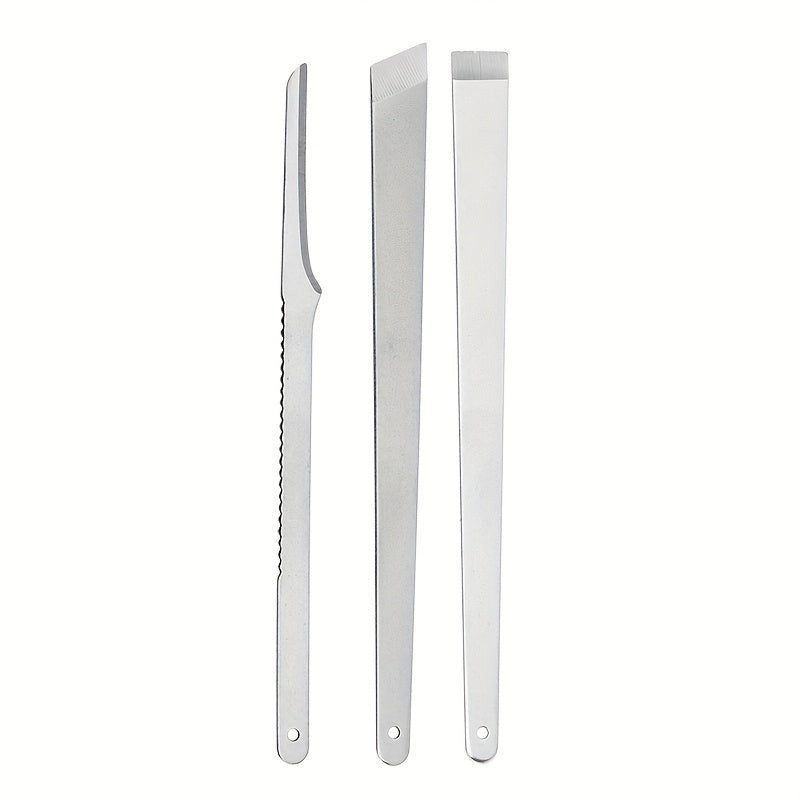 3 piezas de acero inoxidable Juego de pedicura, cuchillos de cuidado de pies sin fragancia para eliminación de piel muerta y callos, manual, no requiere batería