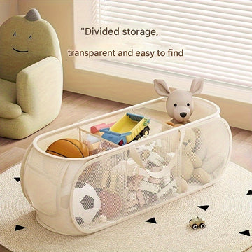 Cubo de almacenamiento de juguetes de tela | Organizador de bloques de construcción y juguetes de peluche | Multiusos para sala de estar o dormitorio | Plegable y fácil de almacenar con 2 tamaños disponibles