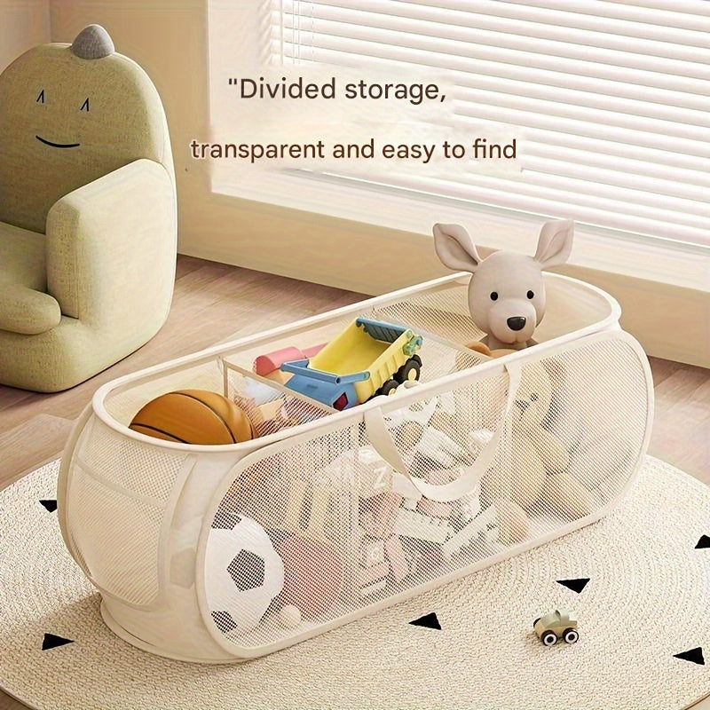 Cubo de almacenamiento de juguetes de tela | Organizador de bloques de construcción y juguetes de peluche | Multiusos para sala de estar o dormitorio | Plegable y fácil de almacenar con 2 tamaños disponibles