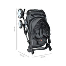 COCHE ESTANDAR  KLAUS HAPPY BABY - NEGRO