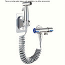 Juego de Ducha Portátil con Boquilla de Acero Inoxidable, Adecuado para Higiene Personal y Limpieza del Baño, Cabezal de Ducha Auto-Limpiante, Material Duradero de Acero Inoxidable