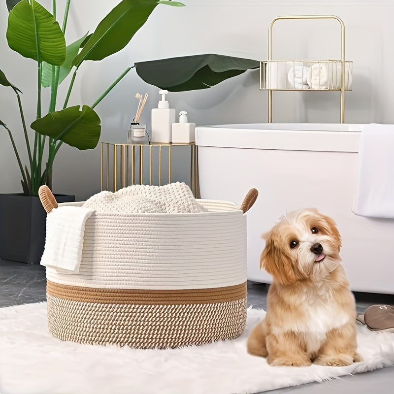 Cesta de almacenamiento grande de estilo clásico, organizador plegable de parte superior abierta para juguetes, ropa sucia y artículos del hogar, canastas de estantería