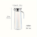 1pc Cubo de hielo de gran capacidad Jarra de bebidas, Jarra de agua de policarbonato para bebidas frías, cerveza, con tapa de filtro y pico de vertido fácil, duradero y transparente