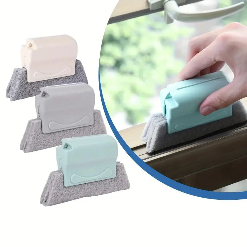 2 Cepillos de Limpiezas de Ranuras de Ventana Reutilizable