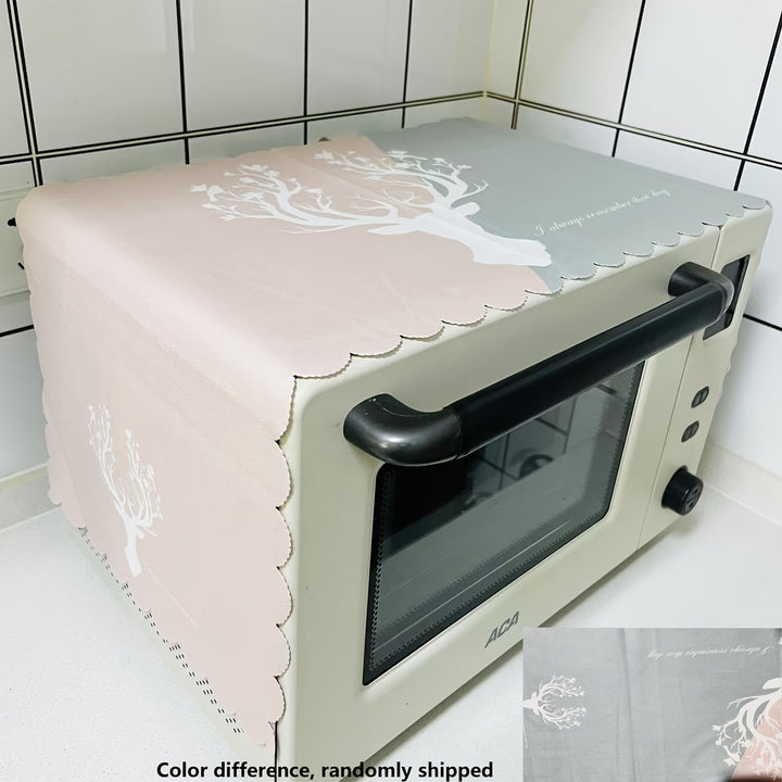 Cubierta De Polvo Para Microondas Domésticos, Paño De Polvo Para Horno Transpirable