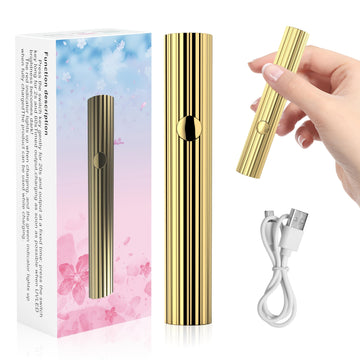 Mini Secador de Uñas LED Portátil Lámpara Rápida para Secado, Bolígrafo Recargable USB para Curar Gel de Uñas Herramientas de Salón
