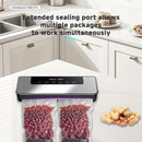 Máquina de sellado al vacío totalmente automática para el hogar, máquina pequeña de sellado y conservación de plástico para cocina, máquina de envasado al vacío de alimentos, sellado automático del aire de alimentos, máquina de sellado al vacío adecuada