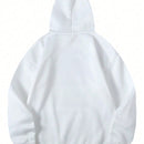 Essnce sudadera con capucha informal con cordon y estampa de letras, talla grande, para otono/invierno