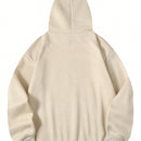 Essnce sudadera con capucha informal con cordon y estampa de letras, talla grande, para otono/invierno