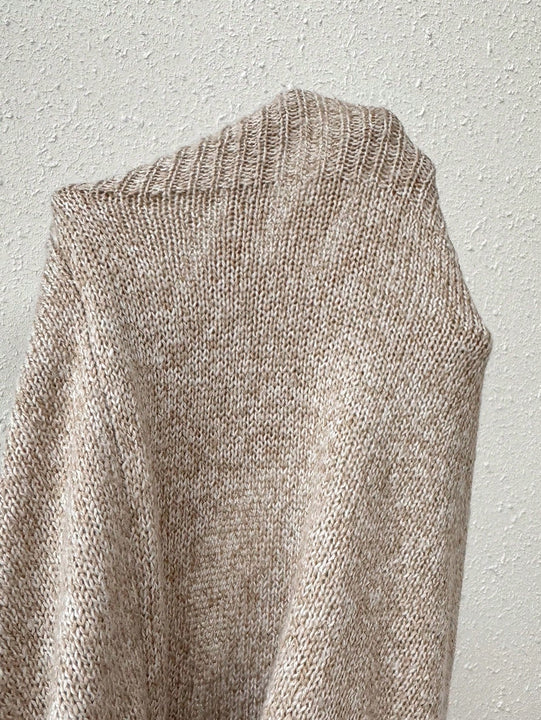 Essnce Sueter Con Mangas De Farol Solido Para Mujer Con Botones