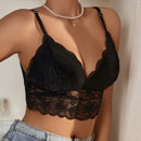 Sosten De Encaje Acolchado Y Sin Cables Para Mujeres (tallas Extendidas), Lenceria