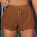 Shorts De Cintura Con Corbata Para Mujeres