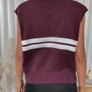 Essnce Chaleco De Jersey De Mujer Con Diseno De Patchwork Rayado De Cuello En V