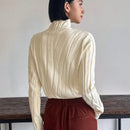 FRIFUL Sueter De Cuello Alto De Color Solido Para Mujer