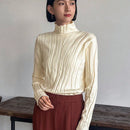 FRIFUL Sueter De Cuello Alto De Color Solido Para Mujer