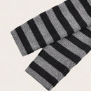 ROMWE Grunge Punk Sueter A Rayas Con Hombros Descubiertos Para Mujer