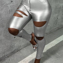 Slayr Pantalones Pitillo Desgastados