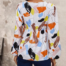 LUNE Camisa De Manga Larga Completa Para Mujer Con Mangas De Farol Impresas