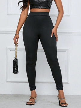 Pantalones Largos Ajustados Para Mujer