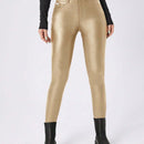 Essnce Pantalones ajustados de moda para mujer con bolsillos en diagonal y unicolor para primavera / verano