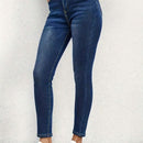 Pantalones casuales estilo americano de mujer con efecto desgastado y bolsillos