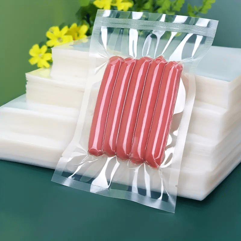 50pcs/Lote Bolsas de vacío libres de BPA para conservar la frescura de los alimentos, texturizadas y selladoras para cocinar y hogar