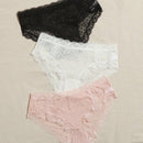 Conjunto De 3 Bragas De Encaje Floral - Lenceria