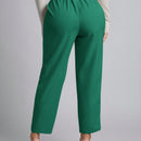 Petite pantalones de pana para mujer con cintura elastica en la parte trasera, apropiados para otono e invierno