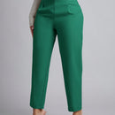 Petite pantalones de pana para mujer con cintura elastica en la parte trasera, apropiados para otono e invierno