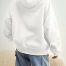 Ezwear sudadera informal con capucha y bolsillo con estampado de letras, para otono/invierno