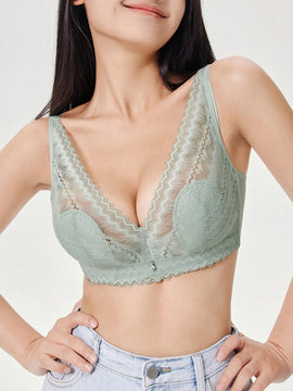 DAZY Sujetador Push-up De Sujecion Alta Con Aros Finos De Encaje
