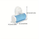 Portacepillos de dientes con ventosa, organizador de baño con tapa, accesorio para baño montado en la pared, 1 unidad