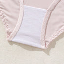 Panties Triangulares De Malla Con Parches Para Mujer