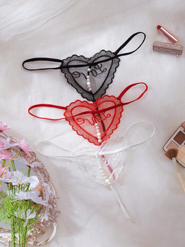 Classic Sexy Conjunto De Lenceria Sexy De Malla Con Letra Para Mujer