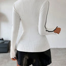 Essnce Sueter Ajustado Con Manga Dividida Y Rayas Color Block Para Mujer