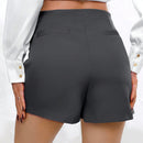 Falda Pantalon De Color Solido Para Mujeres