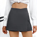 Falda Pantalon De Color Solido Para Mujeres