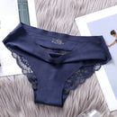 4 Piezas/set Bragas Triangulares Sin Costuras De Seda De Hielo Para Mujer, Con Elevacion De Gluteos Y Cintura Media Baja Transpirable
