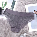 4 Piezas/set Bragas Triangulares Sin Costuras De Seda De Hielo Para Mujer, Con Elevacion De Gluteos Y Cintura Media Baja Transpirable