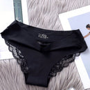 4 Piezas/set Bragas Triangulares Sin Costuras De Seda De Hielo Para Mujer, Con Elevacion De Gluteos Y Cintura Media Baja Transpirable