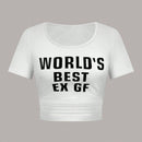 Camiseta Corta Con Estampado De Eslogan