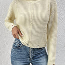 LUNE Sweater De Punto De Cuello De Tortuga Con Hombros Caidos Para Mujer
